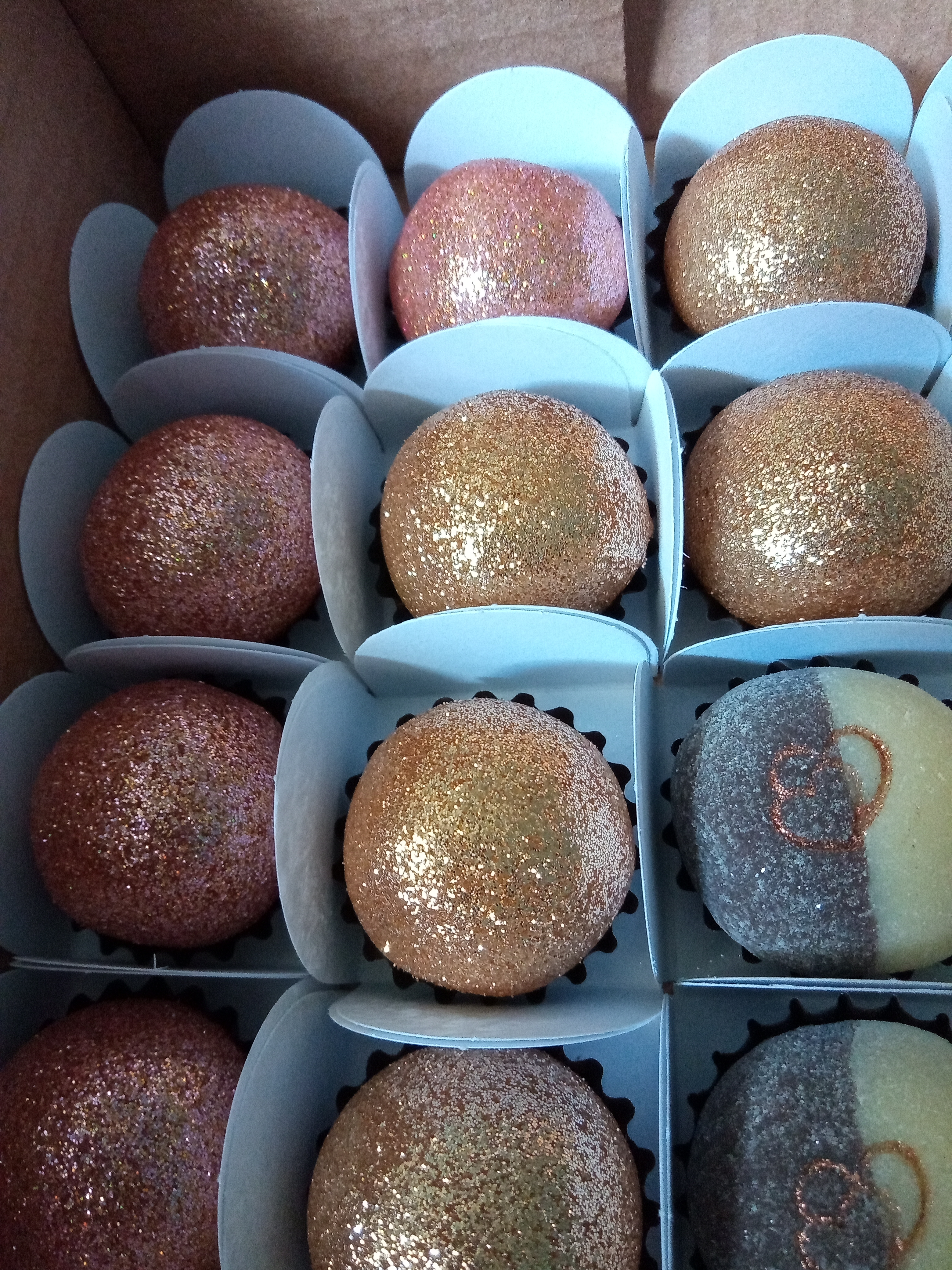 Doces finos metalizados